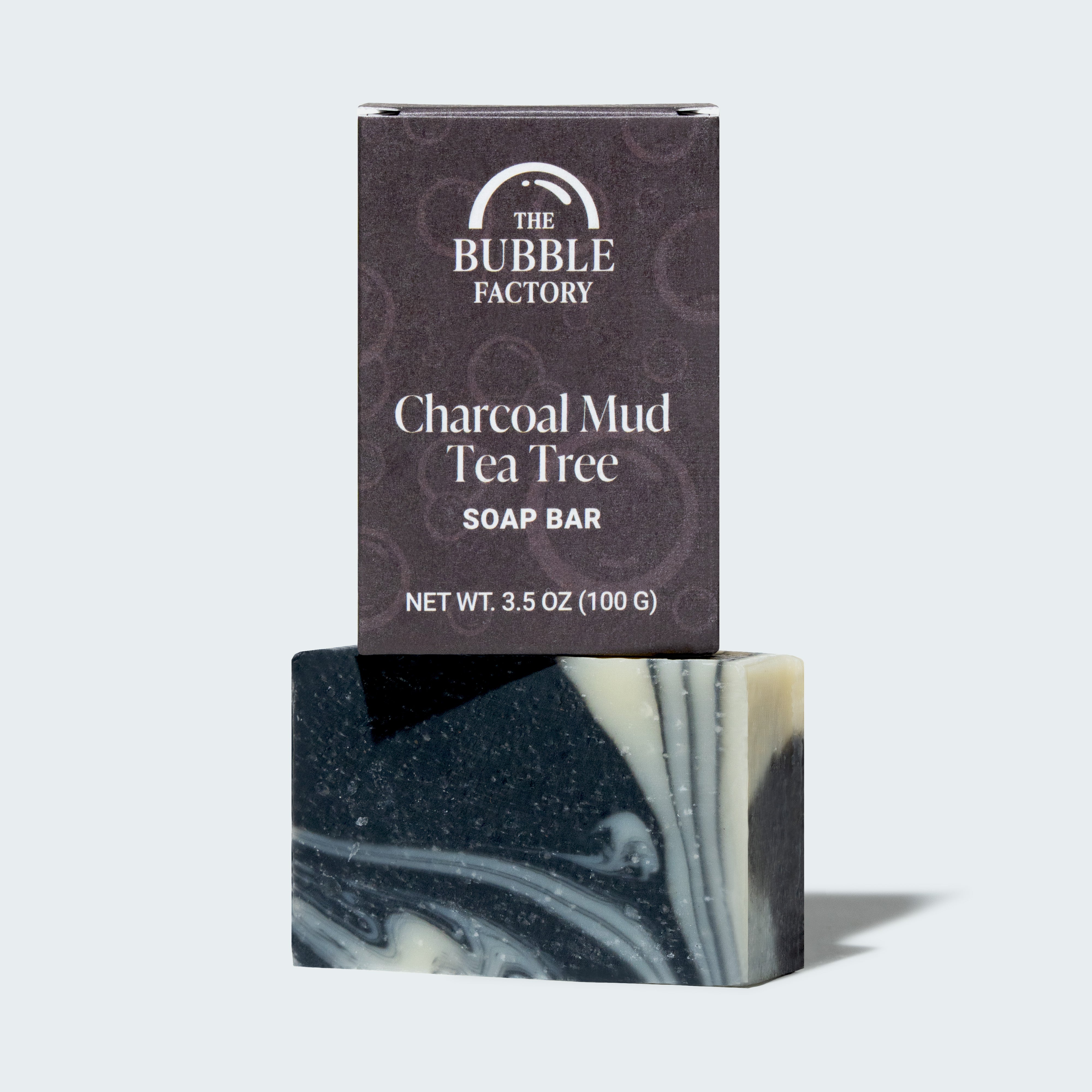 Charcoal Mud Tea Tree Natural Essential Oil Soap Bar – The Bubble Factory