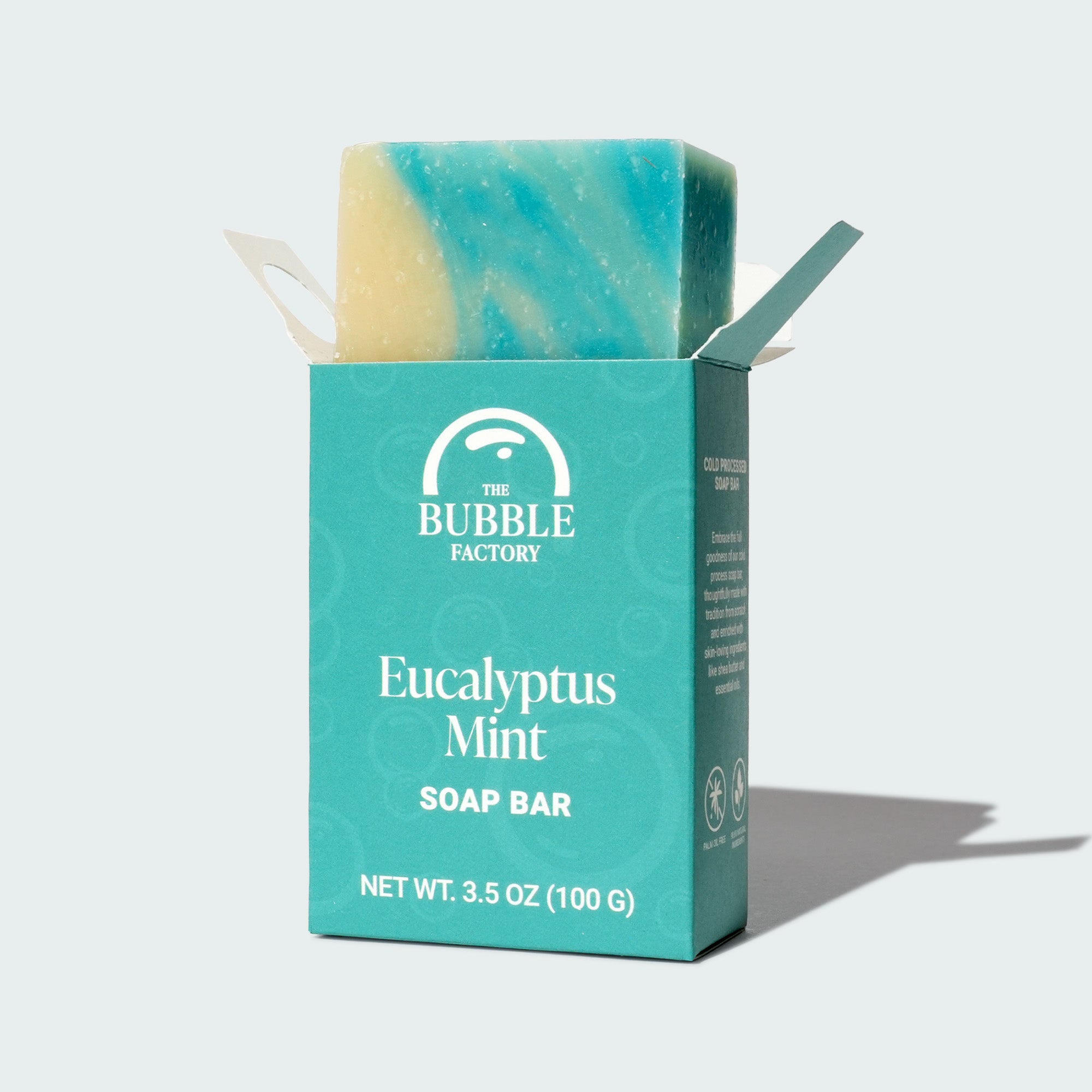 Eucalyptus Mint Natural Essential Oil Soap Bar, Single Box 3D View