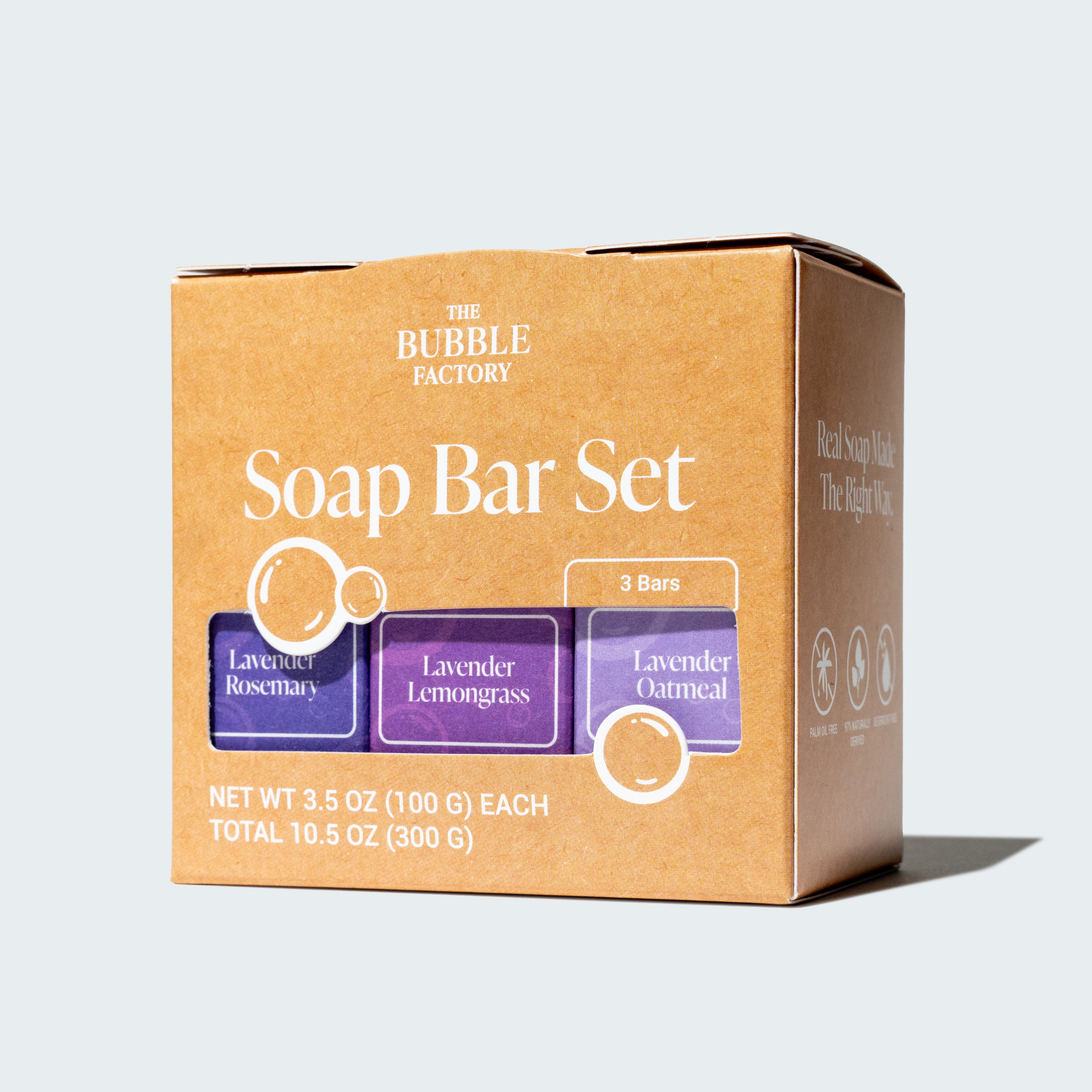 The Lavender Natural Soap Variety Set