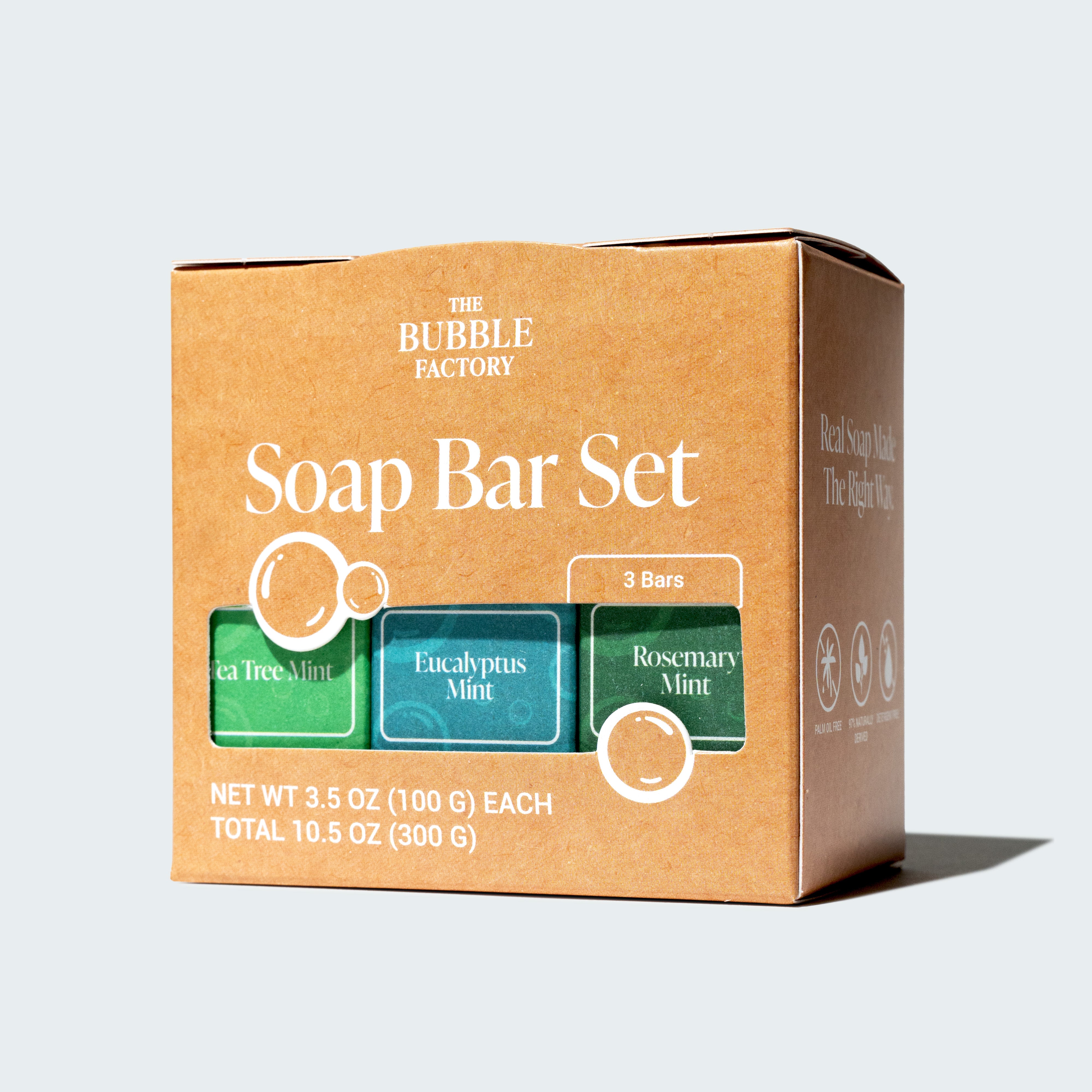 The Mint Natural Soap Variety Set – The Bubble Factory