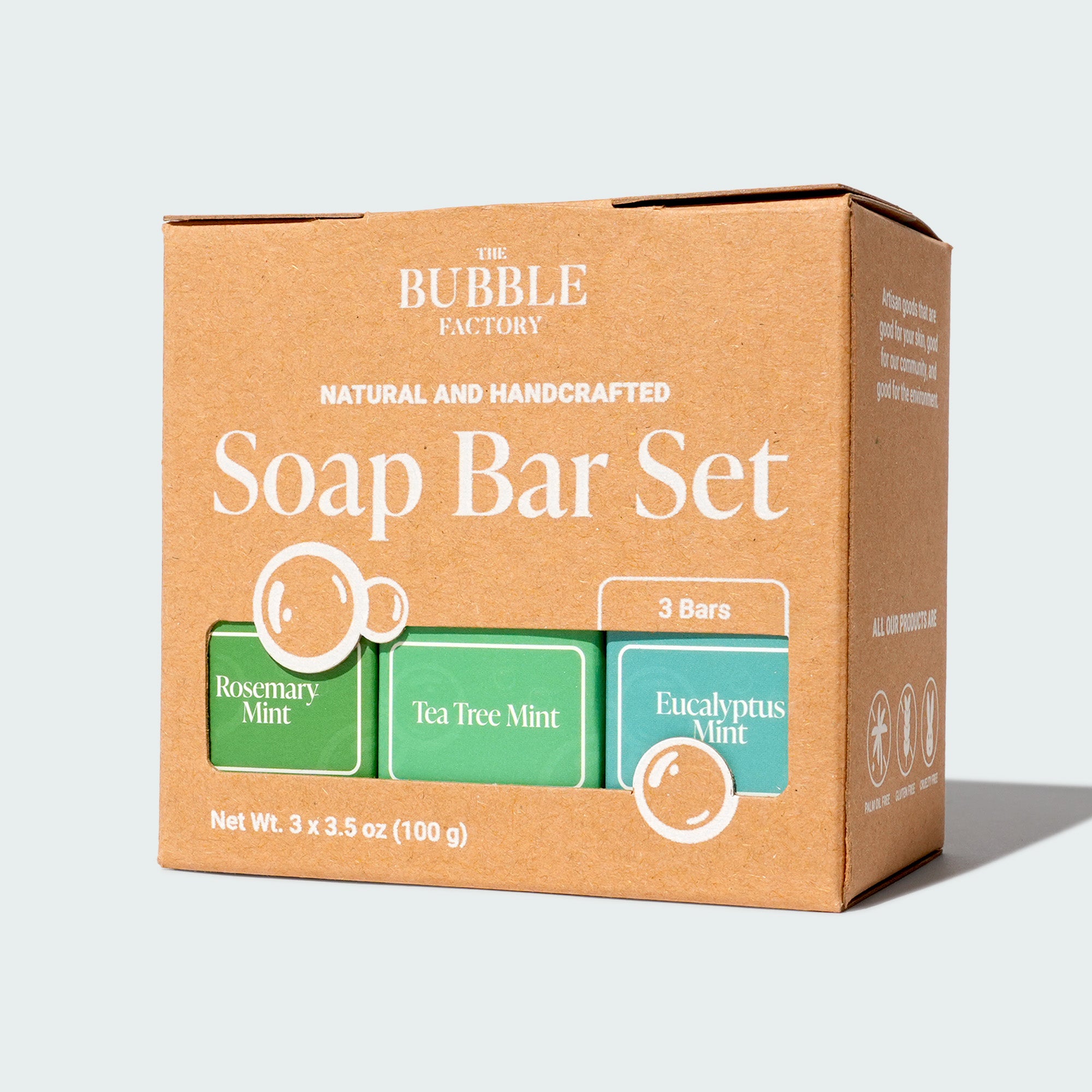 The Mint Natural Soap Variety Set