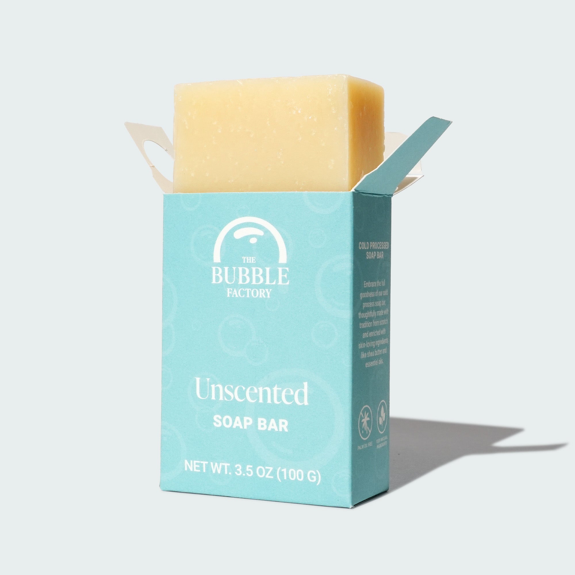 Unscented Extra Gentle Natural Soap Bar, Single Box 3D View